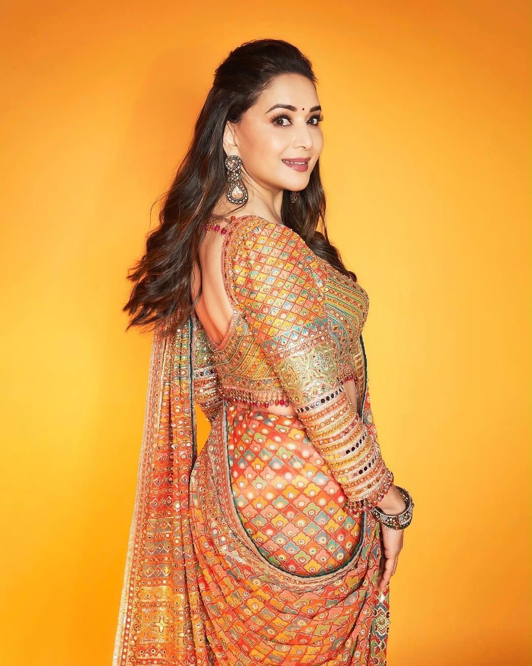 Tarun Tahiliani Phulkari-Inspired Embellished Saree.
